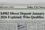 $4983 Direct Deposit January 2026 Explained