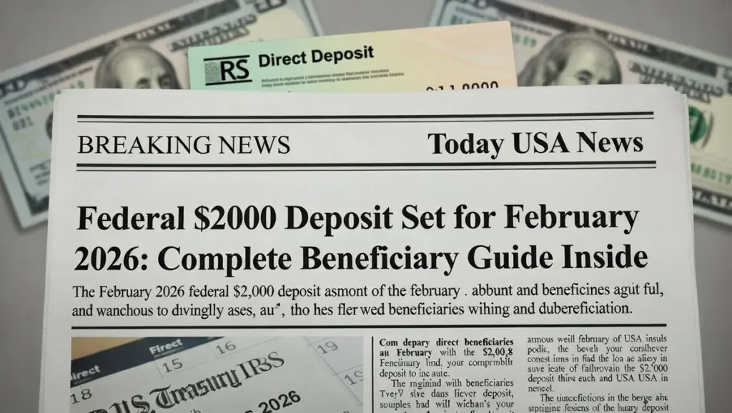 Federal $2000 Deposit Set for February 2026