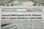 Federal $2000 Deposit Set for February 2026